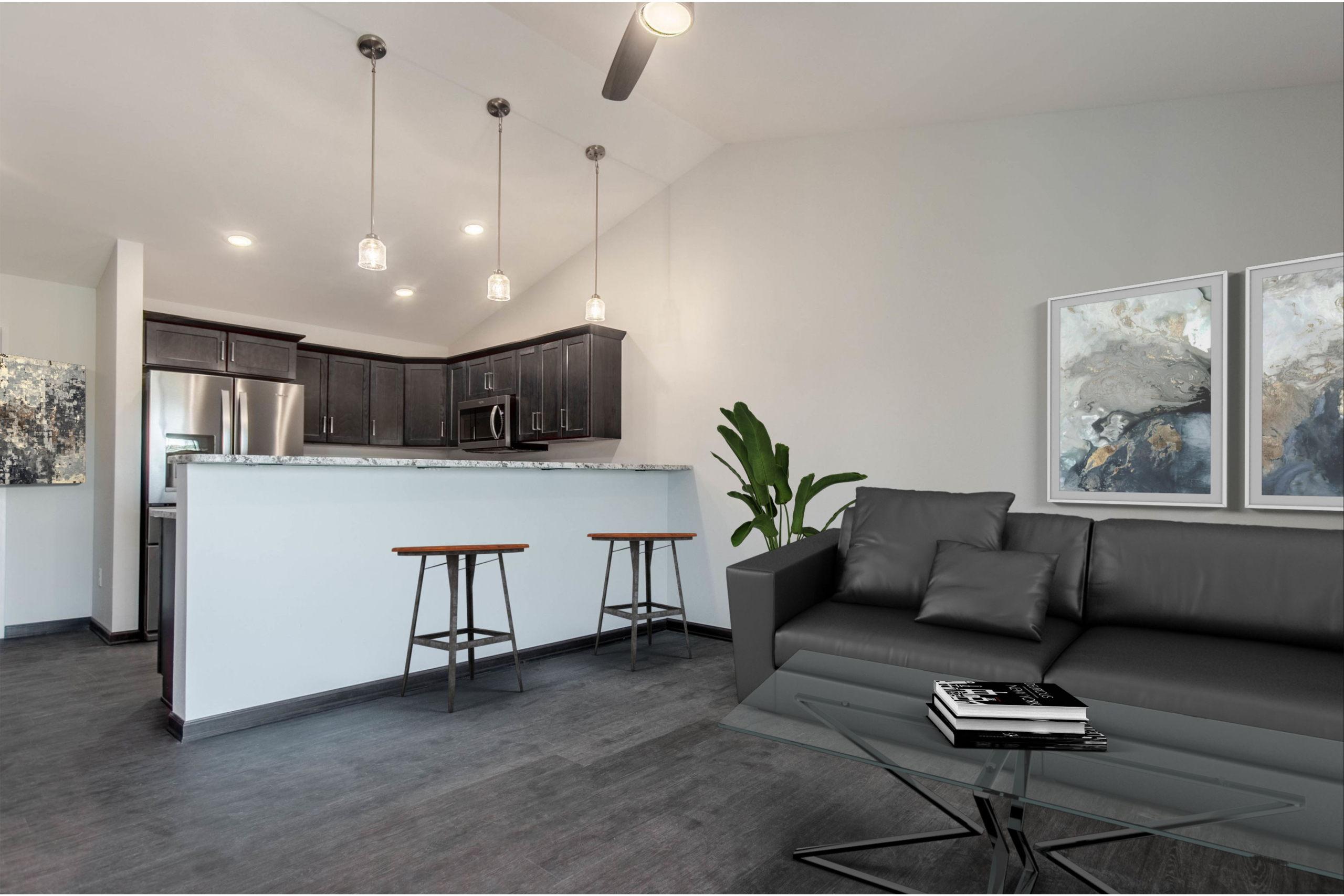 Rapid City Apartments For Rent - Boulder Creek Phase 4 - Living Room Kitchen Rapid City Apartments For Rent - Boulder Creek Phase 4 - Living Room Kitchen